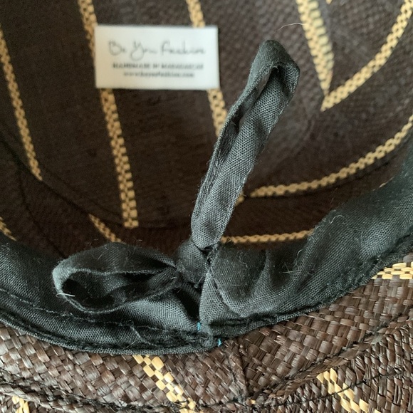 Be Your Fashion Wide Brimmed Adjustable Hat Tan - Picture 5 of 6